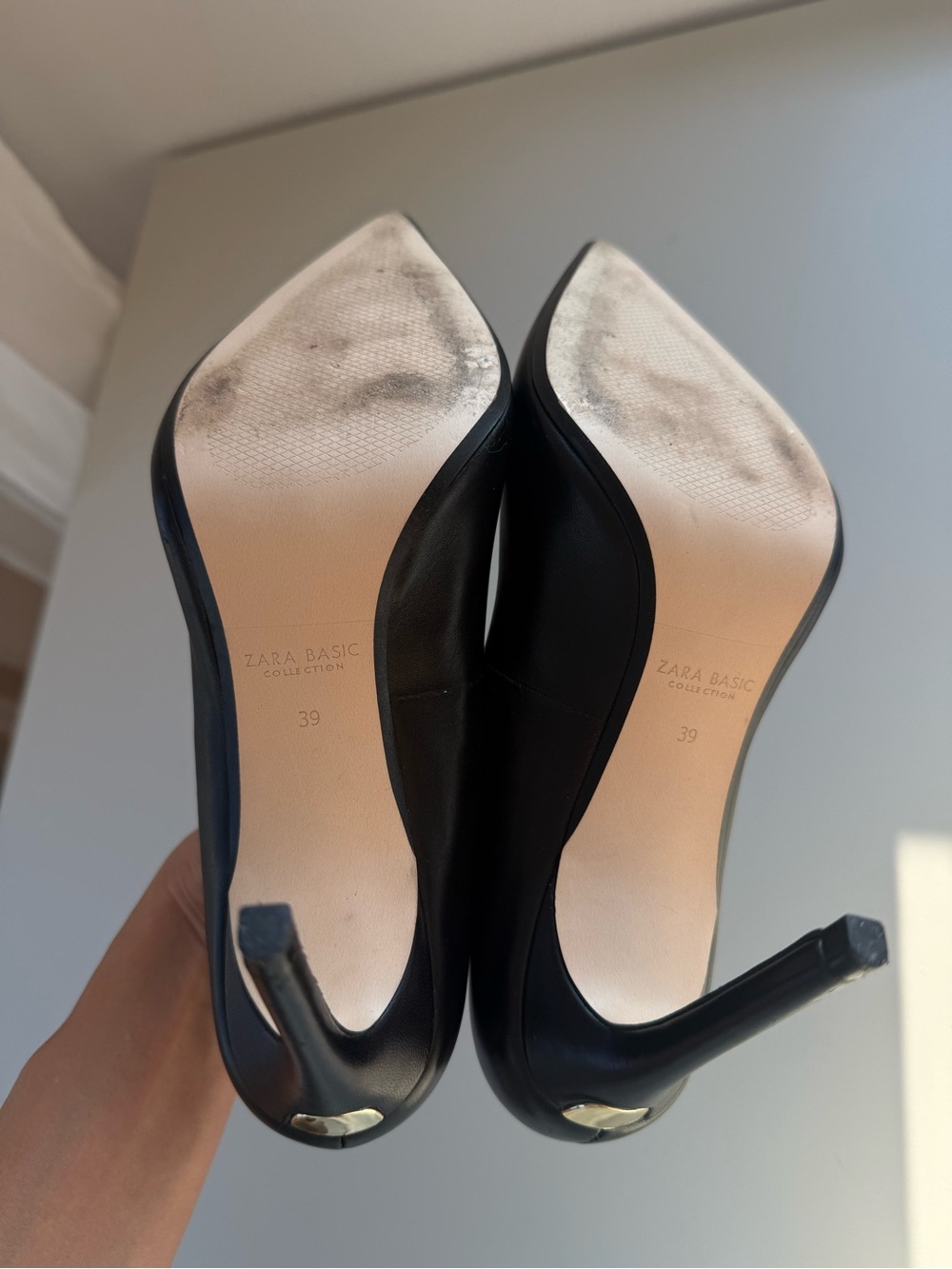 Zara Black Classic Pointed Pumps EU39 US8,5 - Picture 5 of 11